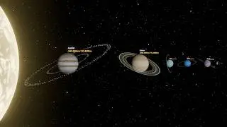 Planet/Black Hole Ring Size Comparison 3D (Full Video)