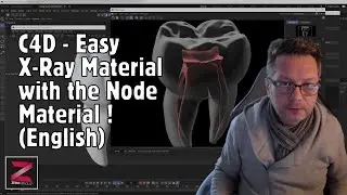 C4D - Easy X-Ray Material with the Node Material ! (English)