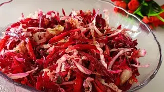 The most delicious beetroot salad in 5 minutes! Refreshing… Colorful… and filling