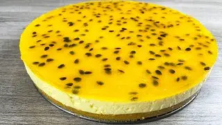CHEESECAKE DE MARACUYÁ SIN HORNO | receta fácil y rentable para Negocio 🤑 💲💲💲
