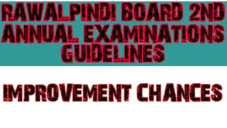 Rawalpindi board 2nd annual examination guidelines 