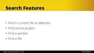 Atom Editor Tutorial - Search Features [3/32]