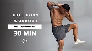 30 MIN FULL BODY WORKOUT AT HOME HIIT (No Repeats, No Equipment, Fat Burn)