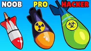 NOOB vs PRO vs HACKER in Bomb Evolution!