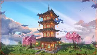Japanese Pagoda Tutorial  [Japanese Village EP 7]