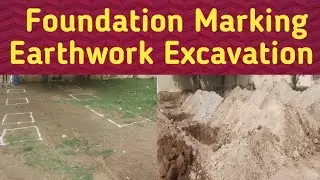 Foundation Marking | Earthwork Excavation | Onsite in tamil