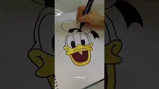 Pinta conmigo al Pato Donald ❤️ #dibujo #pintura #personajesdedisney #artedigital #tutorialdedibujo