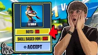 HOW TO LOWER YOUR SKILL BASED MATCHMAKING IN FORTNITE CHAPTER 6 SEASON 3! (PLAY AGAINST BOTS)