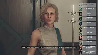 Starfield How to Add Perks to Companions Sarah with Max Piloting, Ballistics Useful Console Commands