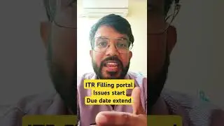 ITR filling due date extension | #itreturn #duedateextended #incometaxreturn
