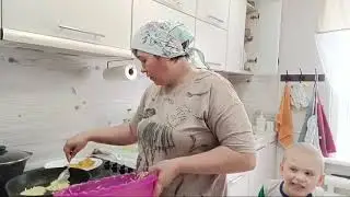 Съездили в поликлинику. Мужу вручили письмо водителю.  На жарили драники. Жизнь в деревне.