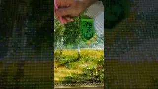 diamond painting, process, видно берёзку? #mosaic