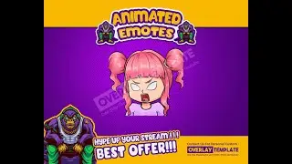 Animated GIF Emotes - Chibi Girl Angry