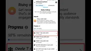 Create 7 new group posts 0/7 complete 