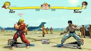 Ken  vs Fei long (Hardest AI) - Ultra Street Fighter IV