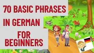 Learn 70 BASIC phrases in German with subtitles [A0-A1].Learn German while sleeping.