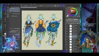 🎨~ART STREAM! - Designing some Greek Mythology Casual clothing for my OC Skeliche ~