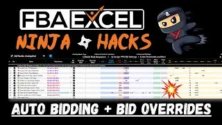 FBAExcel Ninja Hacks #1 - Using PPC Bid Rules + Manual Bid Overrides for Better Amazon Ad Control