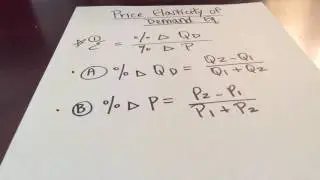 Price Elasticity of Demand Example