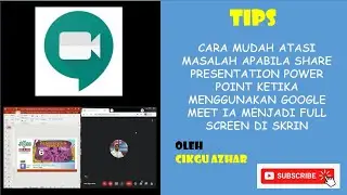 CARA MUDAH ATASI MASALAH FULL SCREEN SHARE PRESENTATION POWER POINT KETIKA MENGGUNAKAN GOOGLE MEET