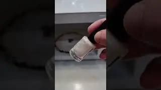 Restoring the microwave's coating so it doesn't sparkle