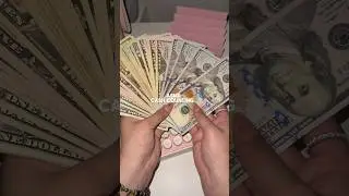 magic month paycheck cash count 💸🤑 #asmr #money #cashstuffing #shorts