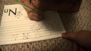 Alina writing her name