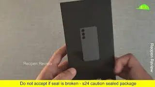 Samsung Galaxy s24 caution sealed package