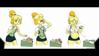 49 Beautiful Anime Girl's Weight Gain Sequences & Stuffing (18+)