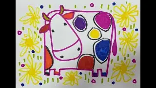 Как нарисовать корову ? Учимся рисовать. How to Draw a Cow
