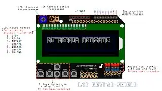 LCD Keypad Shield. Shield for Arduino UNO.