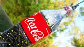 EXPERIMENT: Volcano from plastic Cola bottle