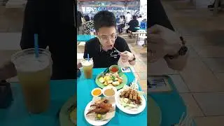 Bedok North 511 Market & Food Centre at Street 3 😱😋 #shorts #Satay #bbqchicken #rojak #sugarcane