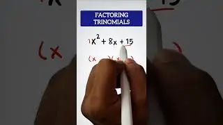 Factoring Trinomials by Teacher Gon #math #factoring #factoringpolynomials #factoringtrinomials