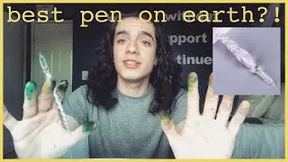 review of the zzkoko glass dip pen & sketch with me (messy)