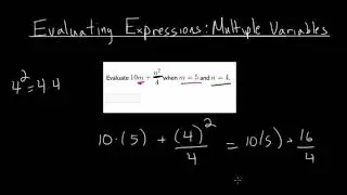 Evaluating Expressions With Multiple Variables