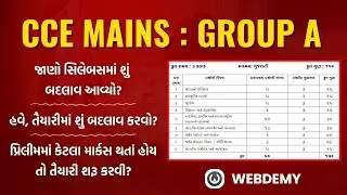 CCE MAINS GROUP: A માં GS ના પેપરની પેપર સ્ટાઈલ #cce #ccemerit