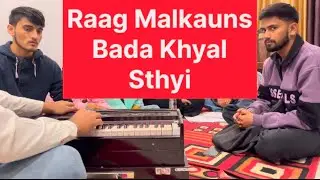 Immerse in the serenity of Raag Malkauns 🎶Explore the beauty of Bada Khyal ‘Piranja’ with detailed.