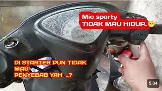 Mio sporty tidak mau distarter