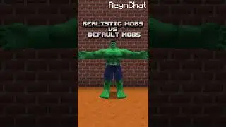 REALISTIC MOBS VS DEFAULT MOBS