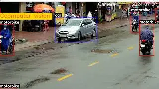 Detect vehicles on road Viet Nam - real-time on rtsp camera