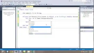VB Setting Up a 2D Array