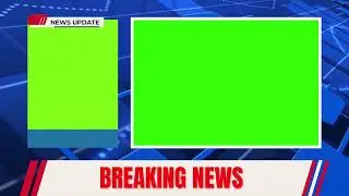 Breaking news template green screen no copyright