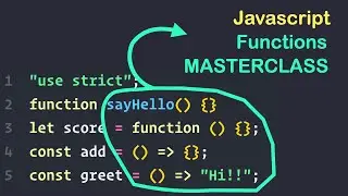 🔥[ Have No Regrets ] 👉Javascript Function Masterclass 