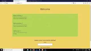 NodeJS/MySQL Comment Section Introduction