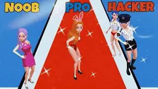 NOOB vs PRO vs HACKER in Catwalk Beauty.