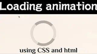 Simple circular loading animation  using HTML and CSS only|| HTML,CSS loader by beats of coding