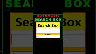 Excel Search Box Function | Shortcut Formula with Filter | Template and Table
