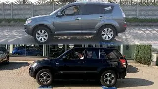 SLIP TEST - Mitsubishi Outlander II AWC vs Suzuki Grand Vitara - 