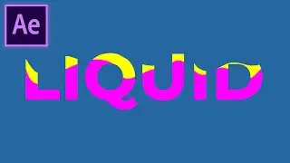 Liquid text in After Effects. Text animation